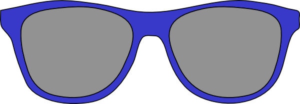 How To Set Use Blue Sunglasses Svg Vector (600x209), Png Download