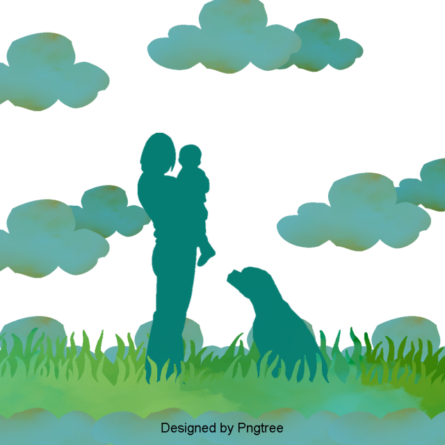 Simple Hand-painted Silhouette Design, Simple, Hand - Portable Network Graphics (640x640), Png Download