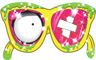 Scum-glasses - Grossery Gang Series 2 Characters (412x406), Png Download