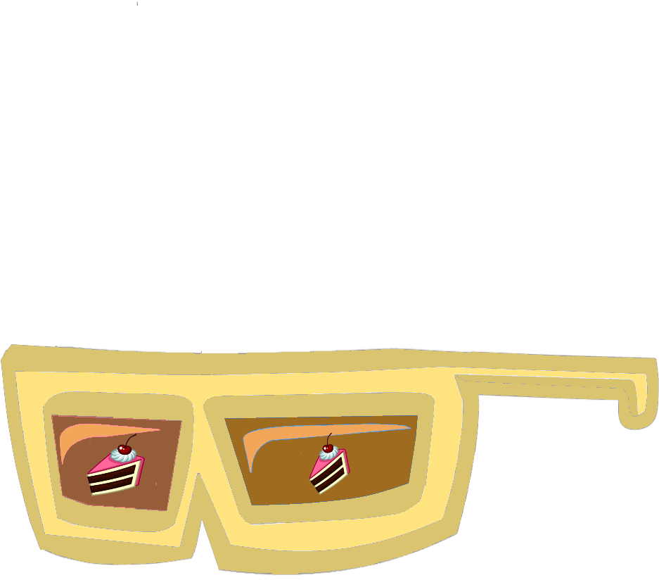 Cake Glasses - Glasses (1004x839), Png Download