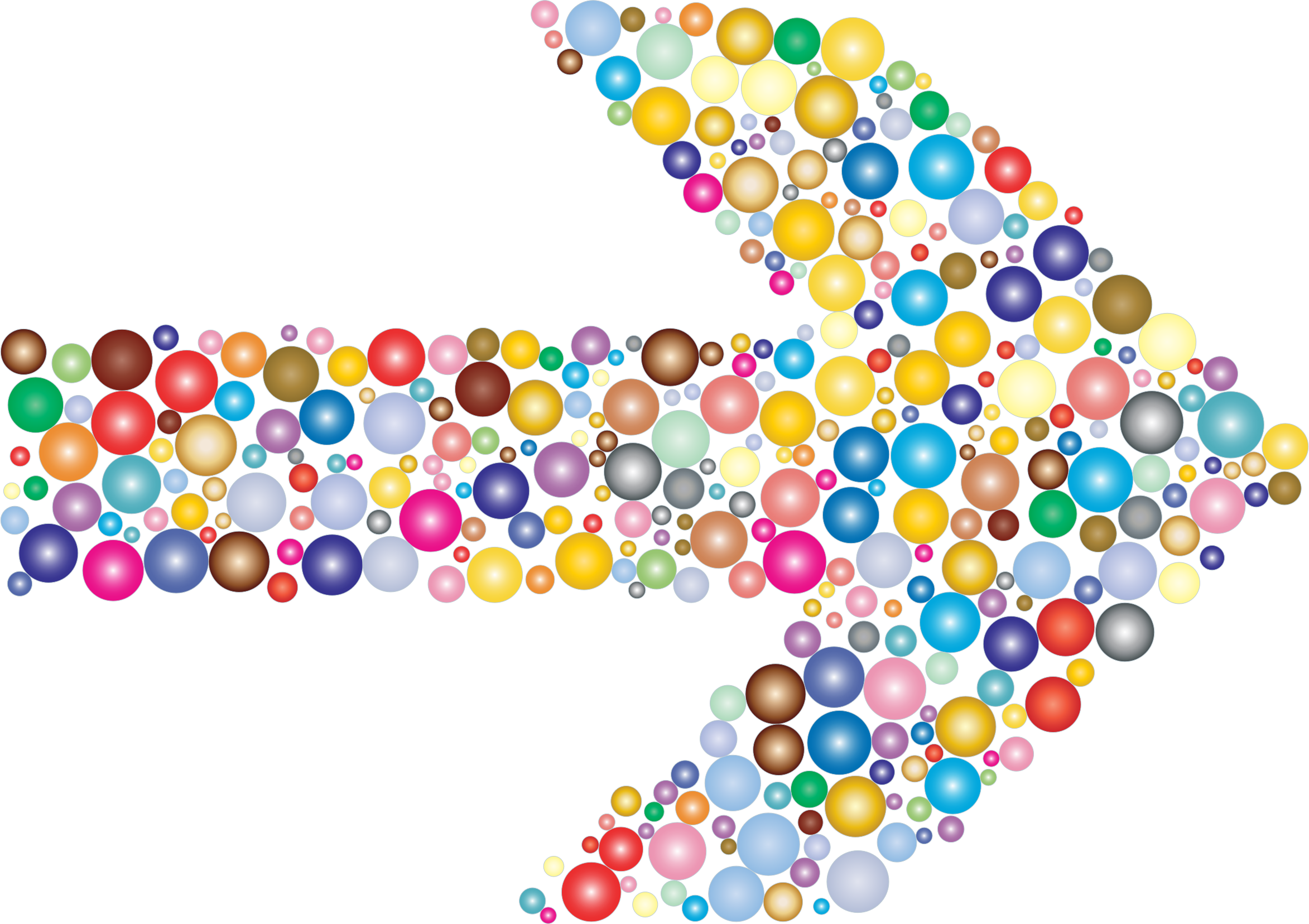 This Free Icons Png Design Of Colorful Circles Arrow (2346x1656), Png Download