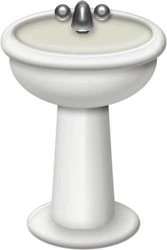 Bath Sink Clip Art (335x500), Png Download