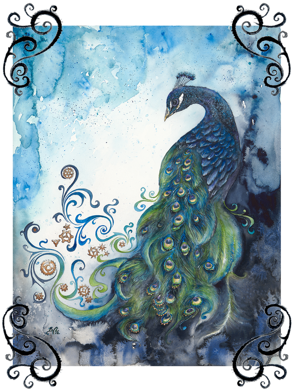 Seattle-based Artist And Curator Specialising In Original - Peafowl (616x800), Png Download