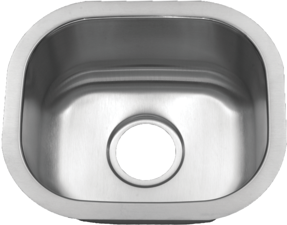 18 Gauge Stainless Steel Small Single Bowl Sink (1000x810), Png Download