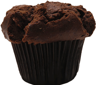 Double Chocolate Muffin - Muffin (427x320), Png Download