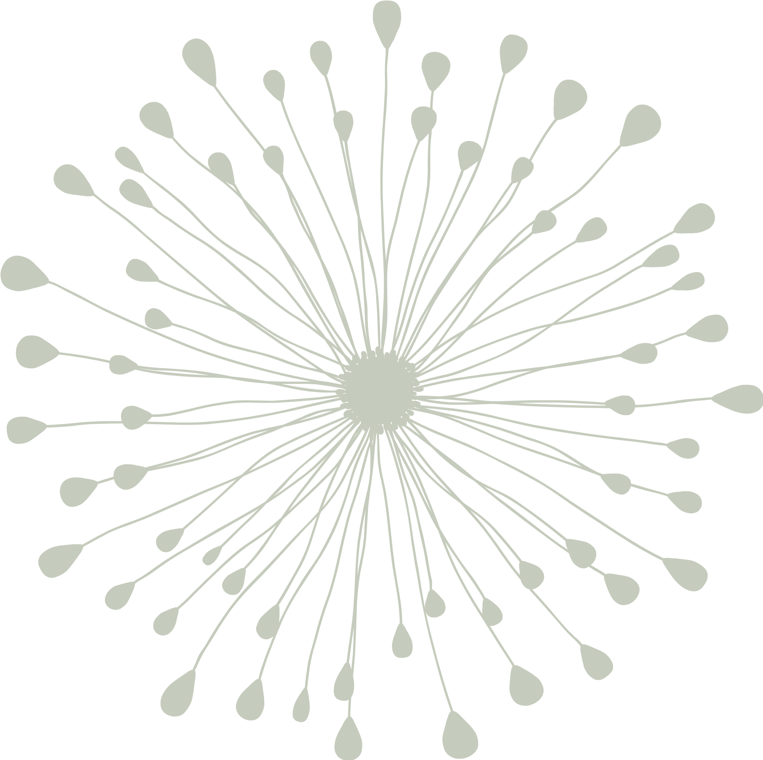 Muslin - Thumbprint Dandelion (3300x2550), Png Download