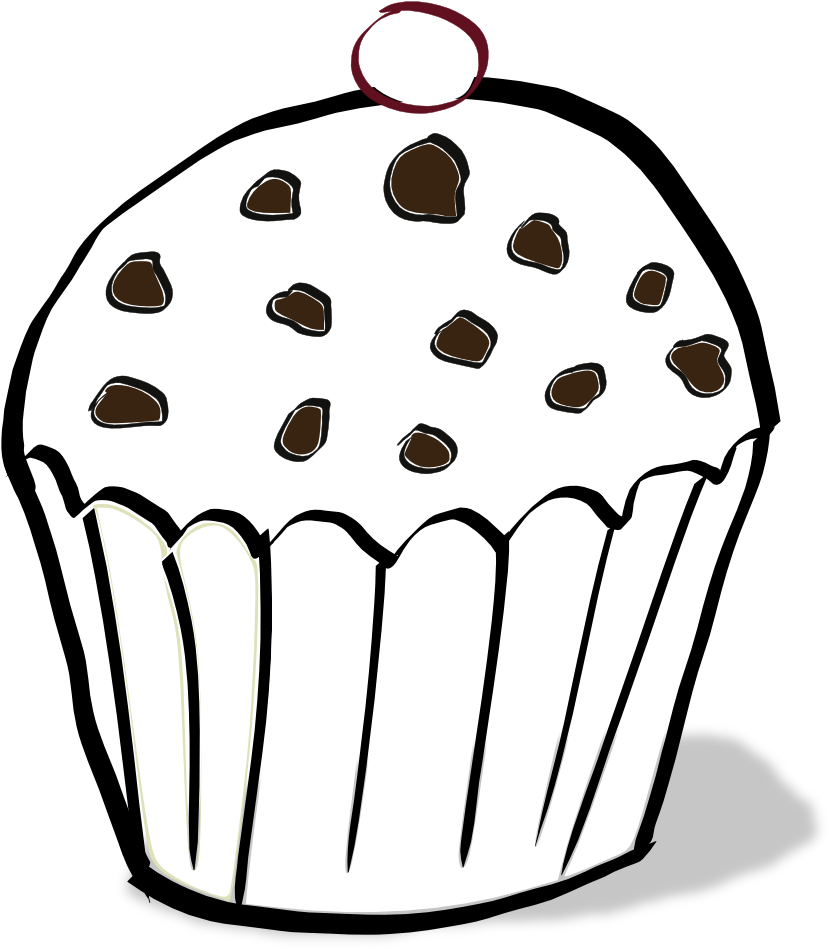 Muffin Coloring Page - Muffin Colouring Page (999x1043), Png Download