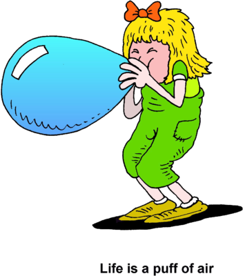 Blowing Up Balloon Cliparts Msr-7 - Blow Up Balloon Cartoon (352x400), Png Download