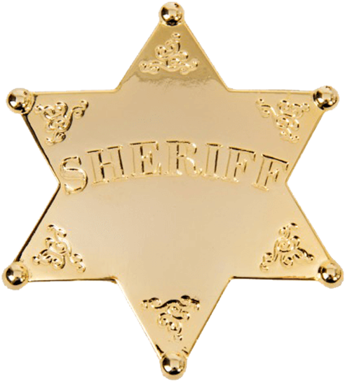 Gold-plated Sheriff Badge - Sheriffstern 1790 James Wilson Versilbert (555x555), Png Download