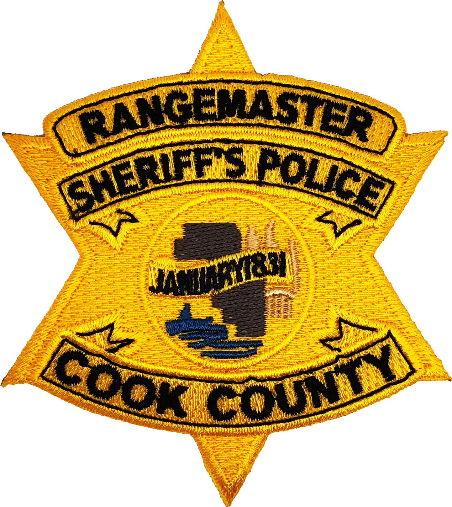Cook County Sheriff Star Patch - Cook County Sheriff's Office (1442x1616), Png Download