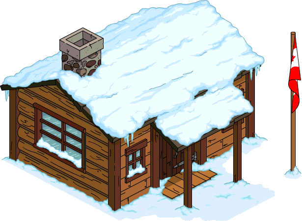 Virgil's Cabin Snow Menu - Simpsons Tapped Out Virgil (615x450), Png Download