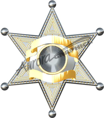 Sheriff Badge - Star Of David (611x500), Png Download