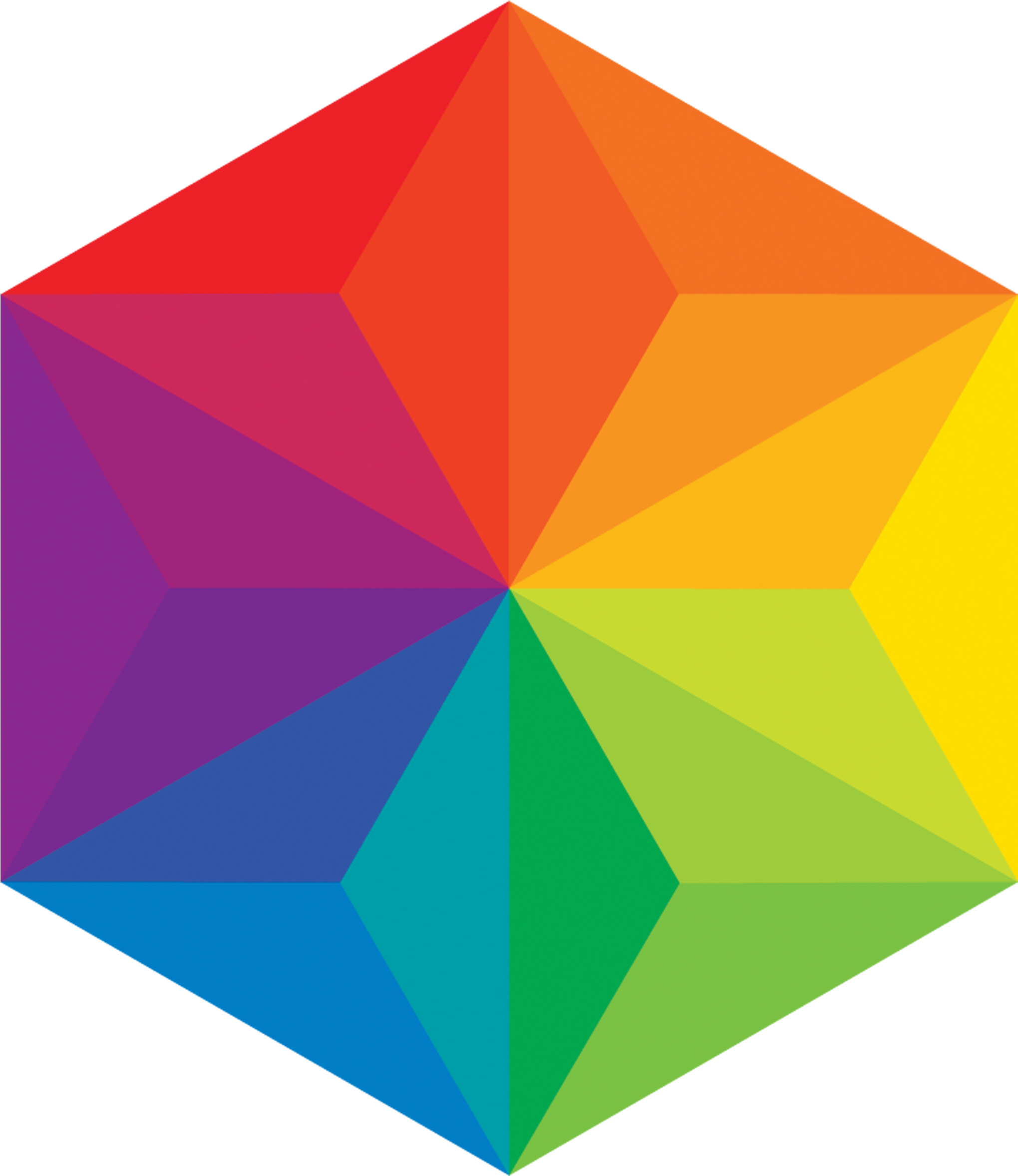 Tattly Color Field Jessi Arrington 00 V=1531756890 - Triangle (3000x3000), Png Download