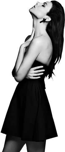 White Girl Png Banner Black And White Download - Girl Png Deviantart (314x540), Png Download