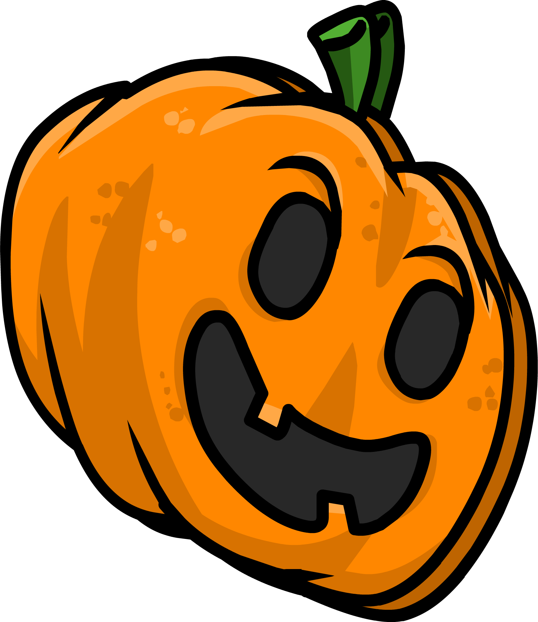 Wall Pumpkin Sprite 003 - Fortnite Pumpkin Png (1717x1985), Png Download
