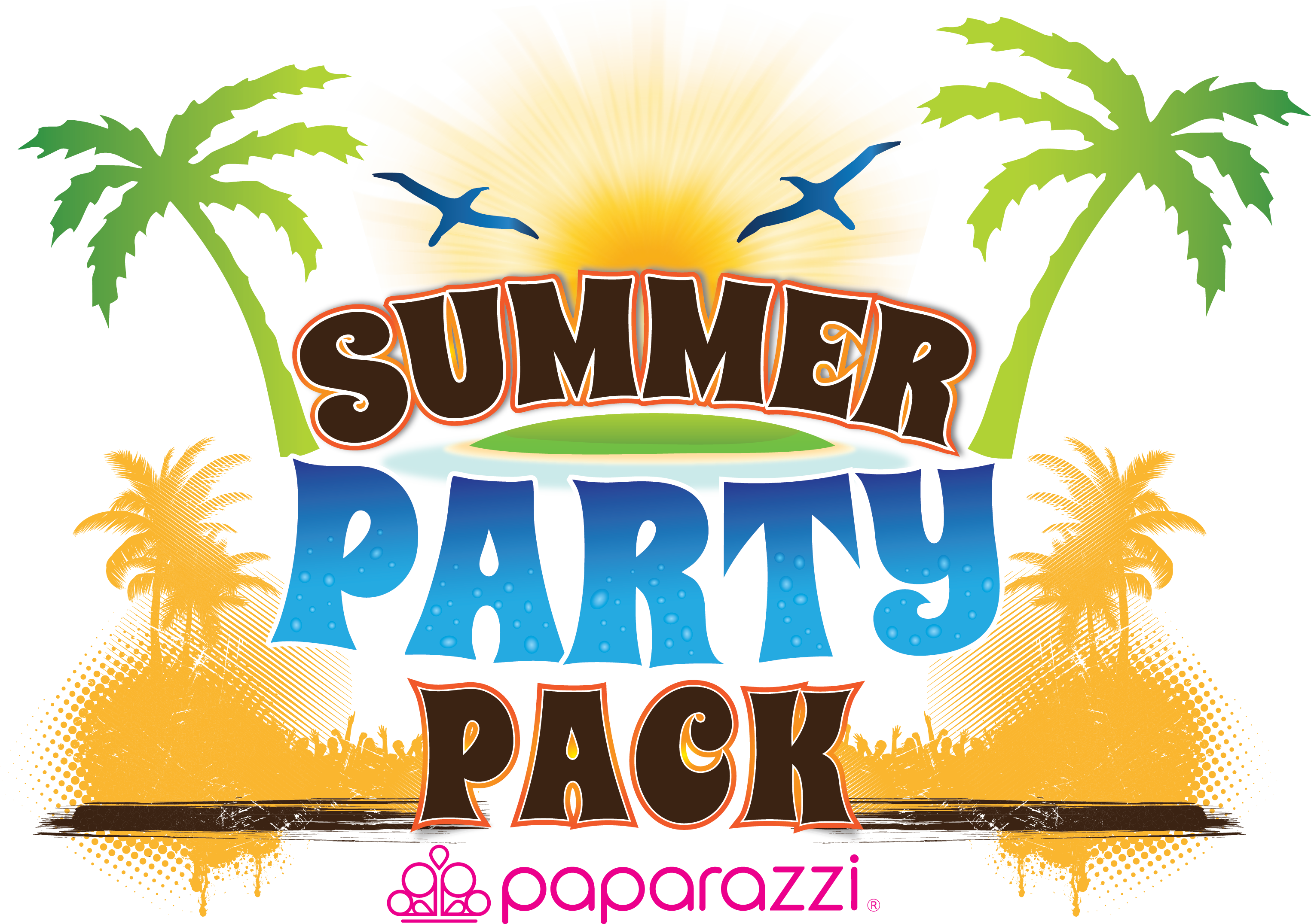 Paparazzi 25 Free Pieces - Earring (3051x2152), Png Download