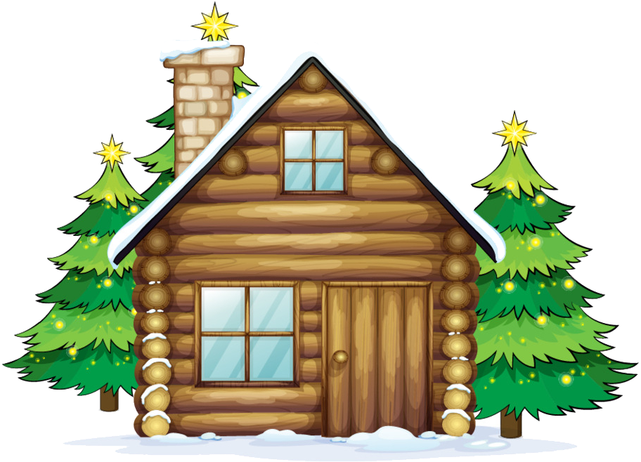 Image Transparent Stock Log Cabin Clipart - Wood House Vector Free (1024x758), Png Download