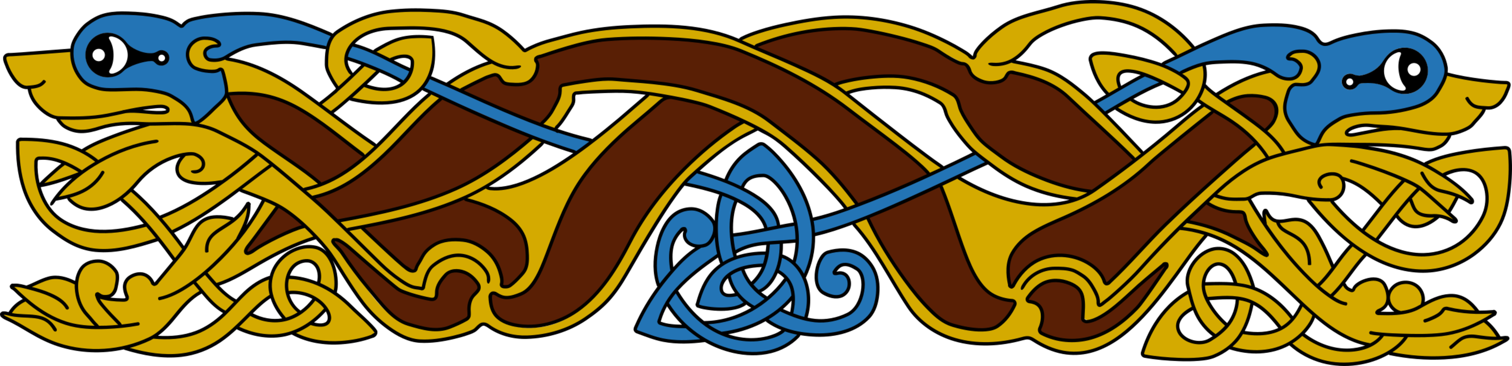 Celtic Animal Ornament1 - Celtic Animal Ornaments (800x195), Png Download