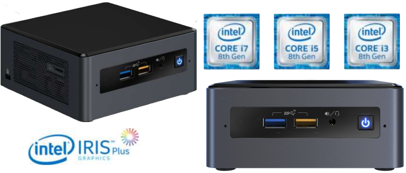 Intel Coffee Lake Bean Canyon Nuc Mini Desktop - Pc Specialist Core I5-7600k 16gb 3tb + 120gb Ssd Geforce (820x350), Png Download