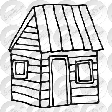 19 Log Cabin Vector Black And White Library Black And - Clip Art (380x380), Png Download