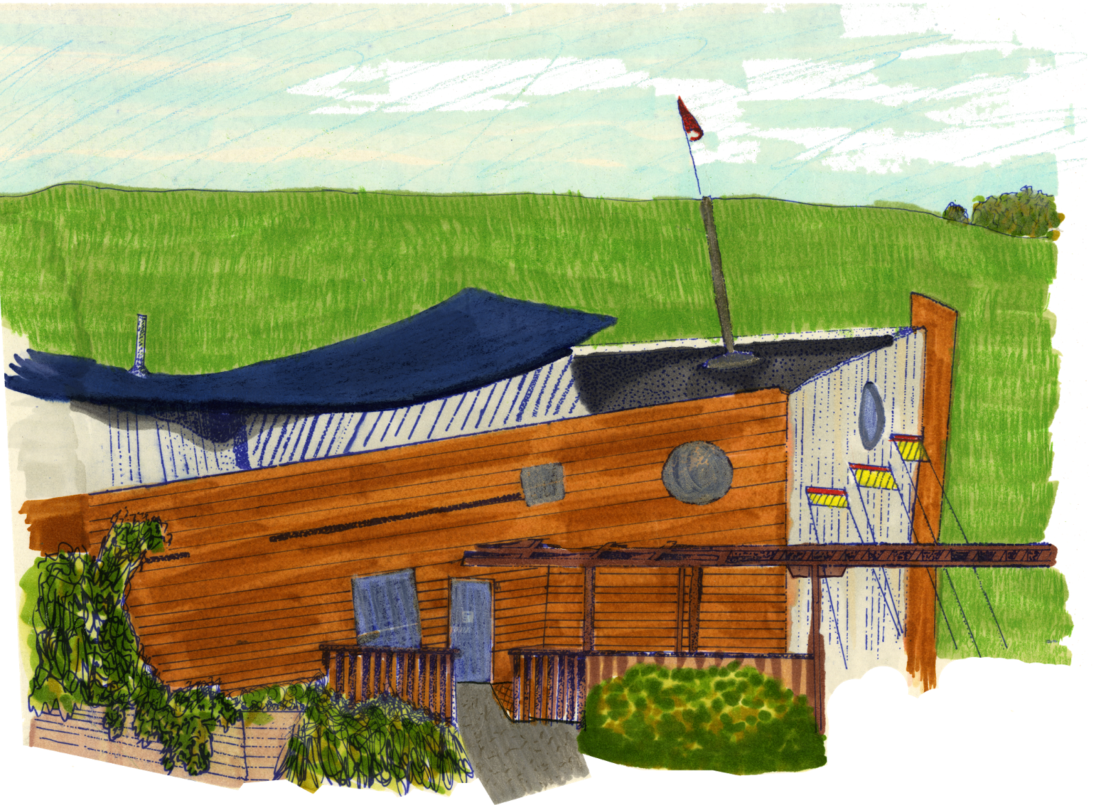 Kindergarten, Stuttgart-luginsland - Painting (1600x1169), Png Download