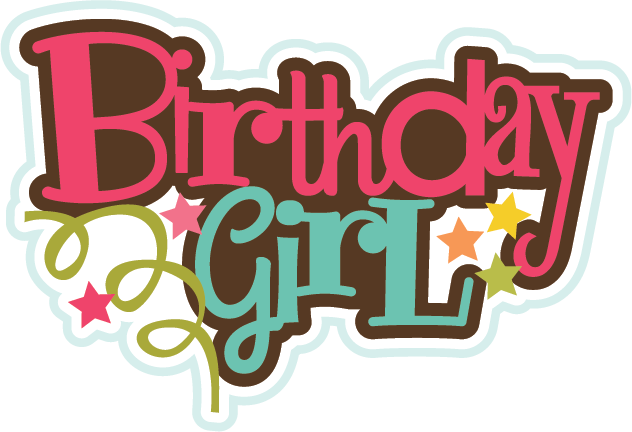 Vector Black And White Download Collection Of Clipart - Happy Birthday Girl Png (632x432), Png Download