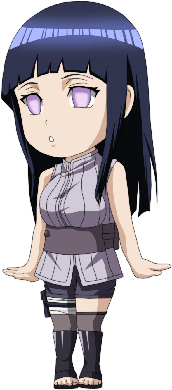Hinata Hyuga - Hinata The Last Chibi (595x1342), Png Download
