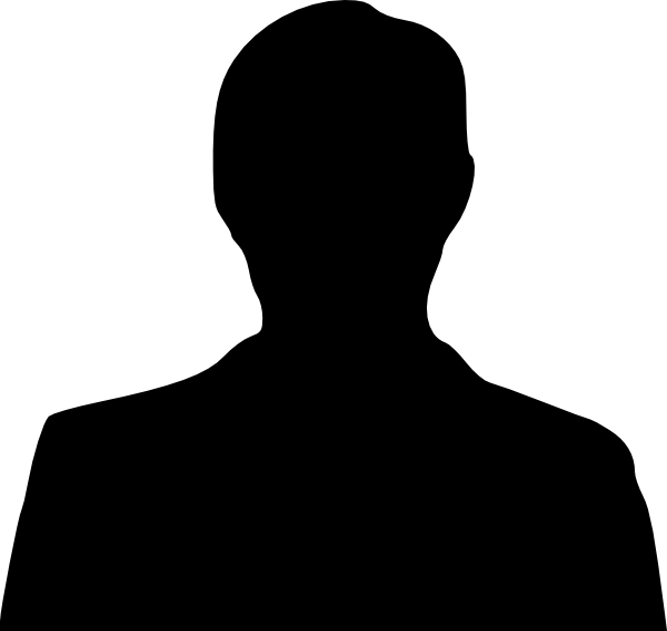 Silhouette Man (600x568), Png Download
