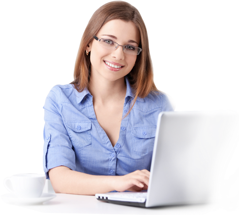 Office Girl 6 - Create In One Day A Budget Control: Excel In One Day (494x457), Png Download