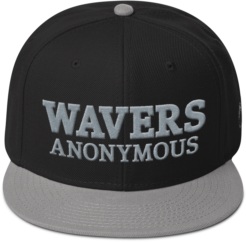 Image Of Black & Gray Wavers Anonymous Snapback With - Hat (1000x1000), Png Download