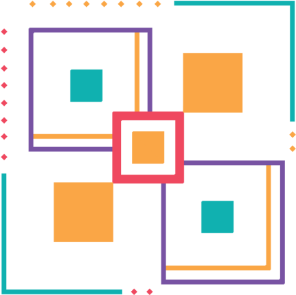 컬러, 사각형, 아니, 대강, 형, 청록색, 자홍색, 프레임, - Rectangle (640x640), Png Download