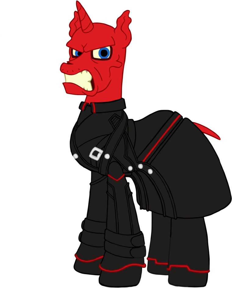 #1486272 - Artist - Edcom02, Artist - Jmkplover, Captain - Red Skull Pony (938x1024), Png Download