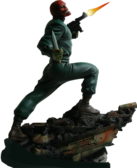 Bowen Marvel Red Skull Action Statue - Marvel Red Skull Statue (468x572), Png Download