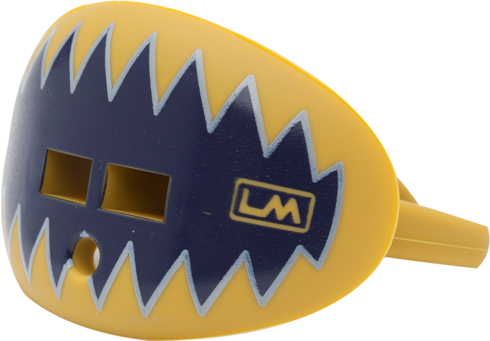 Loudmouthguards Shark Teeth Navy Blue Gold - Loudmouthguards Pacifier Style Lip Protector Mouthguard (1040x1040), Png Download