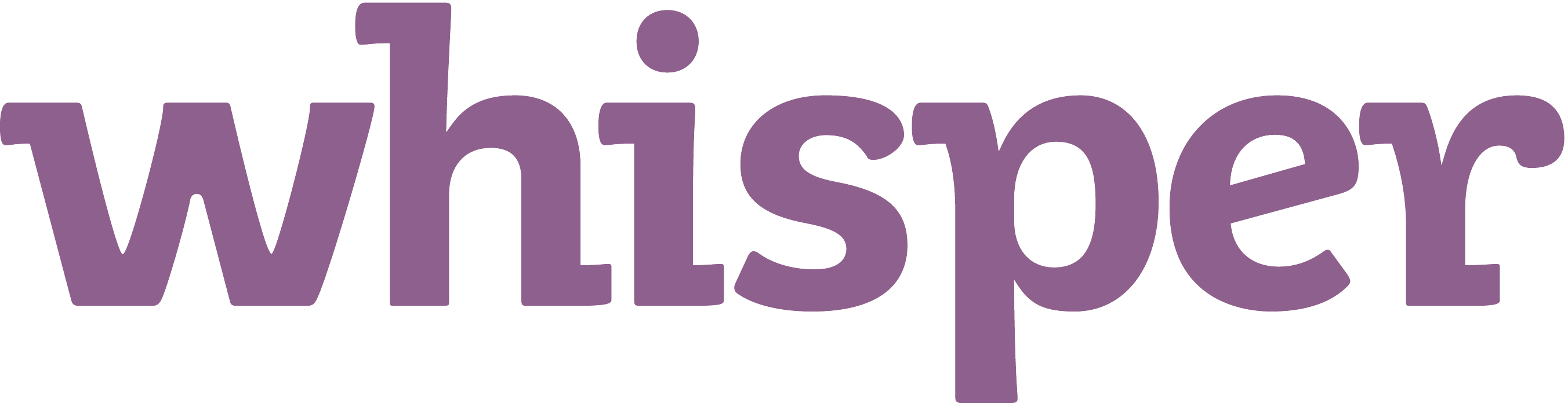 What Is Whisper - Whisper App Logo Png (2704x696), Png Download