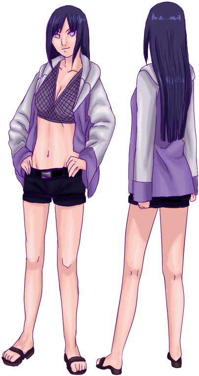 Hinata Road The Ninja (514x870), Png Download