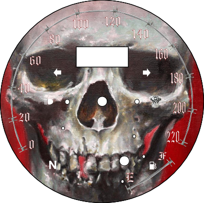 Raider Red Skull Kmh Barb Wire - Painting (411x410), Png Download