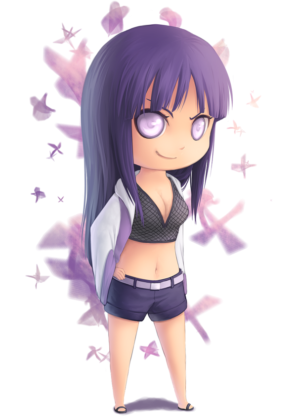 Hinata Hearts Honey, I'm Sorry Every Other Anime I - Hinata Road To Ninja Chibi (600x855), Png Download