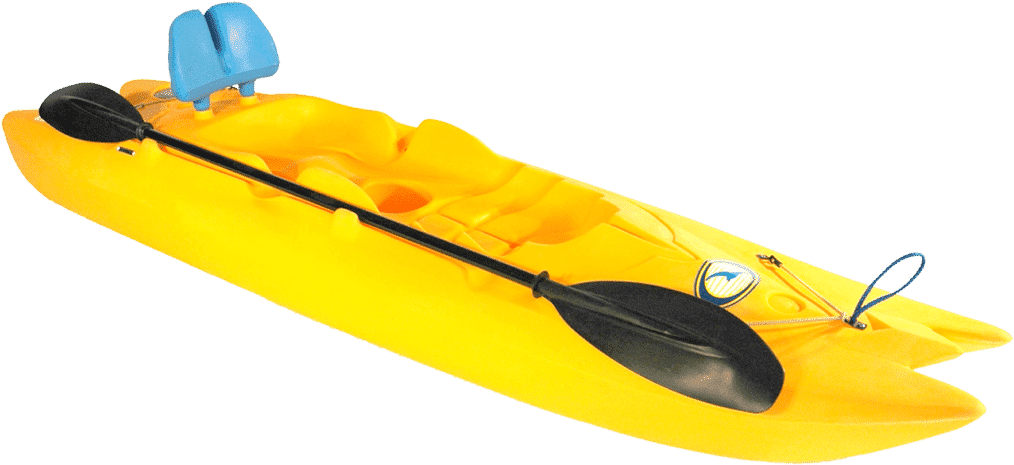 Or This Interesting Narrow Double Hull Kayak Style - Boat (1024x477), Png Download