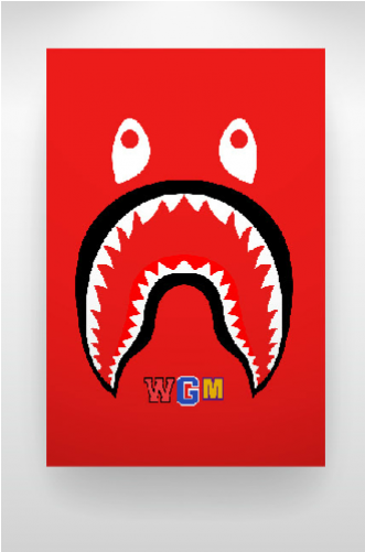 Personal Bape Shark Hoodie Hbkdopeyjay (500x500), Png Download