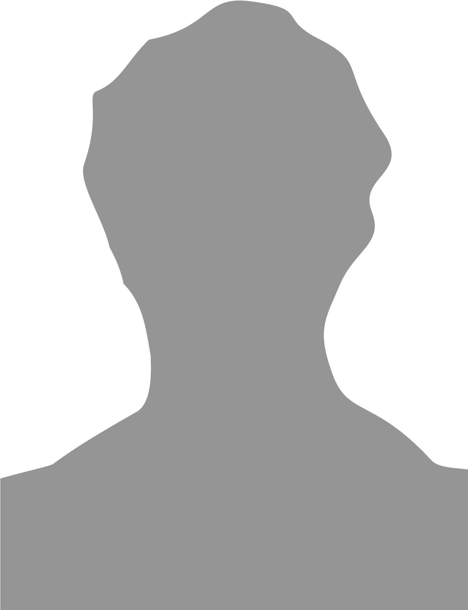 Blank Portrait, Male - Blank Male Portrait (1540x1992), Png Download
