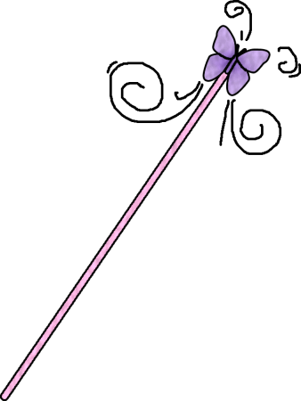 Princess - Wand - Png - Princess Wand Png (338x450), Png Download