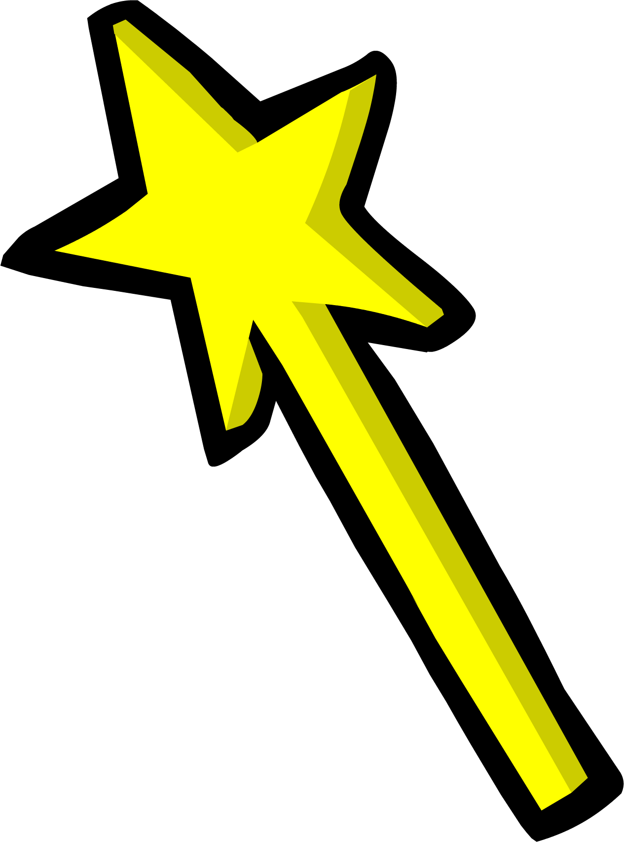 Magic Wand - Club Penguin Magic Wand (569x769), Png Download