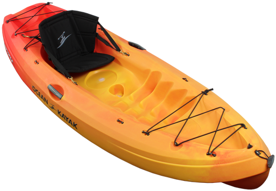 Transparent Lake Kayak Png Black And White - Ocean Kayak Frenzy Kayak, Ocean Kayak (561x391), Png Download