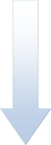 Downwards Arrow Blue Gradient - Door (213x598), Png Download