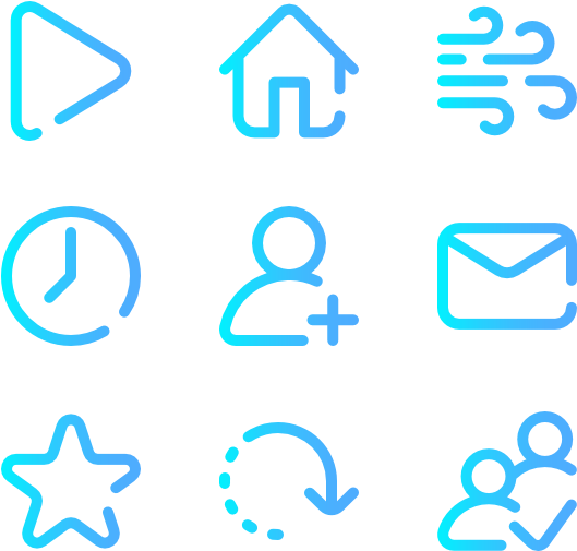 Ui Interface - Gradient Icons (600x564), Png Download