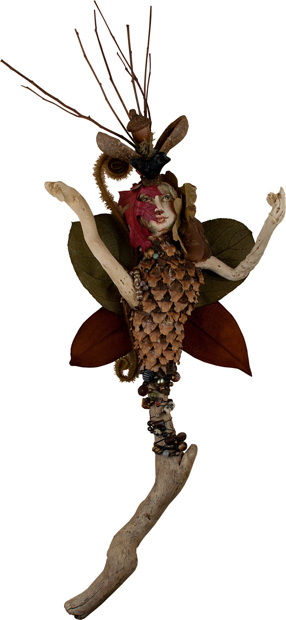 Wood Fairy Wand - Fairy (1000x2140), Png Download