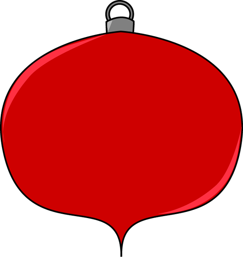Red Christmas Ornaments Clipart Red Christmas Ornaments - Red Christmas Ornaments Clipart (500x528), Png Download