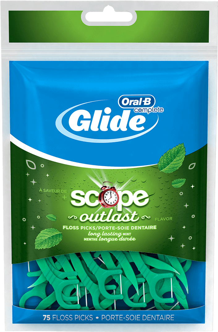 Oral-b Glide Scope Outlast Floss Picks - Oral B Scope Floss Picks (1200x1200), Png Download