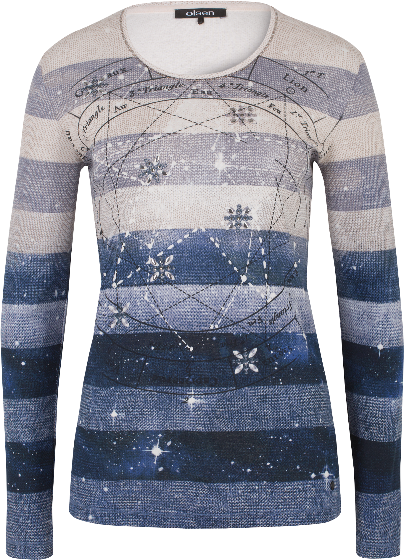 Long-sleeved Top With Colour Gradient - Sleeve (1652x1990), Png Download